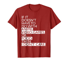 Load image into Gallery viewer, Anime T-shirt | Anime Video Games or Food