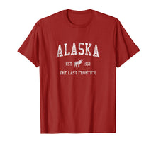 Load image into Gallery viewer, Alaska T-Shirt Vintage Sports Design Alaskan Moose Tee