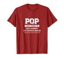 Load image into Gallery viewer, Pop Like A Grandpa Only Cooler Fathers Day Gift T-Shirt