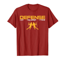 Load image into Gallery viewer, Defense Defender Stick Lacrosse Player Sports Graphic Shirt