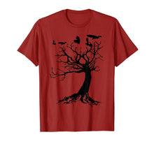 Load image into Gallery viewer, Gothic Raven Tree Shirt Gothic tshirt