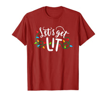 Load image into Gallery viewer, Christmas Funny Pajamas Let's Get Lit Christmas Shirt