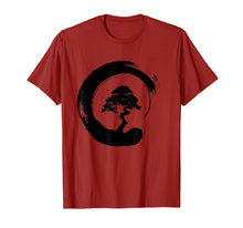 Load image into Gallery viewer, Bonsai Tree Enso Circle - Buddhist Zen Calligraphy T-Shirt