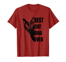 Load image into Gallery viewer, Mens Best Cat Dad Ever Distressed Shirt