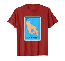 Load image into Gallery viewer, La mano mexican loteria card bingo lottery funny t shirt