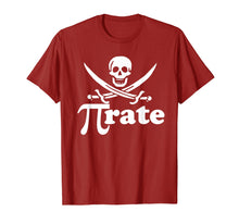 Load image into Gallery viewer, Pirate pi rate shirt for pi day math pirates tshirt