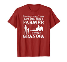 Load image into Gallery viewer, Love Being a Grandpa Funny Farmer T-shirt for Father's Day