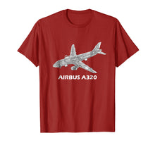 Load image into Gallery viewer, Airbus A320 jet airplane cutaway aviation pilot T-Shirt gift