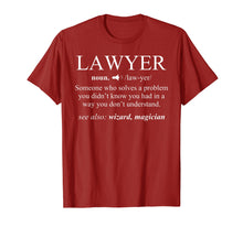 Load image into Gallery viewer, Lawyer Definition T-Shirt Funny For Attorney Cool Gift