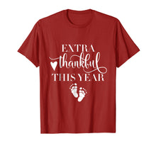 Load image into Gallery viewer, Extra Thankful This Year Love Funny Turkey Pregnancy T shirt