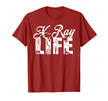 Load image into Gallery viewer, XRAY LIFE SHIRT, Radiology Gifts Funny X-Ray RT Rad Tech Tee
