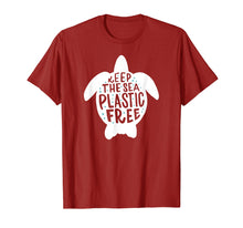 Load image into Gallery viewer, Keep the Sea Plastic Free Turtle T-shirt - Straws Suck