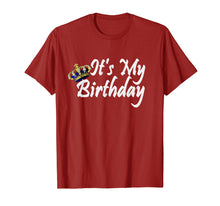 Load image into Gallery viewer, Its My Birthday Boy Shirt Royal Tee King Men Crown Gifts