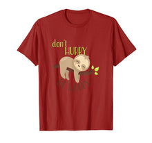 Load image into Gallery viewer, Don't Hurry Be Happy - Funny Cute Sleepy Sloth Gift