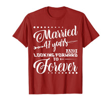 Load image into Gallery viewer, Married 47 Years Shirt For 47th Wedding Anniversary
