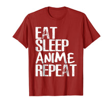 Load image into Gallery viewer, Eat Sleep Anime Repeat Shirt Funny Anime Binge t-shirt