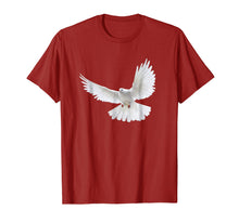 Load image into Gallery viewer, Beautiful Flying Peaceful White Dove Photo Portrait T-Shirt