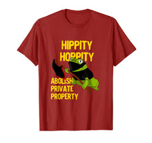 Load image into Gallery viewer, Hippity Hoppity Abolish Private Property Frog Meme T-Shirt