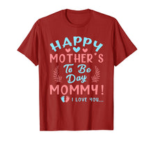 Load image into Gallery viewer, Happy Mother's Day Pregnancy Announcement Shirt For Women