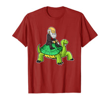 Load image into Gallery viewer, Darwin Riding Tortoise T-Shirt Galapagos Turtle Science