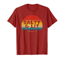 Load image into Gallery viewer, Funny Christian T Shirt Salty & Lit Gift