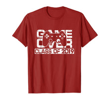 Load image into Gallery viewer, Game Over Class Of 2019 T-Shirt Graduation Gift Shirt