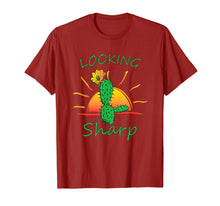 Load image into Gallery viewer, LOOKING SHARP funny Cactus t-shirt Funny Pun shirt