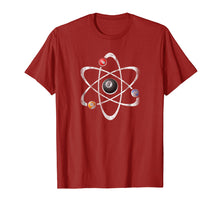 Load image into Gallery viewer, Billiards Pool Hall Sport T-Shirt Atom Science Vintage Retro