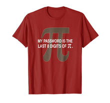 Load image into Gallery viewer, Premium My Password Is The Last 8 Digits of Pi Funny T-Shirt