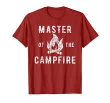 Load image into Gallery viewer, Master of the campfire - Camping Lover Slogan T-Shirt