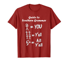 Load image into Gallery viewer, Guide to Southern Grammar Y'all Redneck Country TShirts