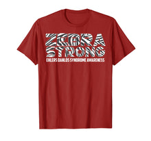Load image into Gallery viewer, Cute Zebra Strong Ehlers Danlos Syndrome Awareness Tee Gift