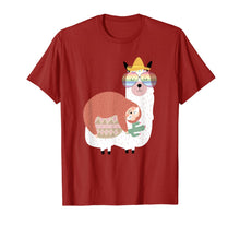 Load image into Gallery viewer, Funny Sloth Riding llama Alpaca T-Shirt