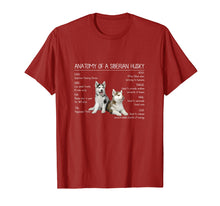 Load image into Gallery viewer, Anatomy Of A Siberian Husky T-Shirt Funny Dog Gift Lover