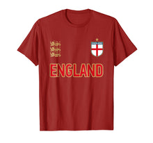 Load image into Gallery viewer, Three Heraldic Lions T-Shirt - England 2018 Cheer Jersey