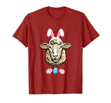 Load image into Gallery viewer, Funny Easter Sheep With Bunny Ears And Eggs T Shirt