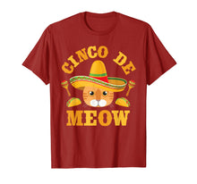 Load image into Gallery viewer, Funny Cinco de Mayo Cinco de Meow T-Shirt