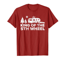 Load image into Gallery viewer, Mens King of The 5th Wheel Camper TShirt RV Camping Vacation Gift