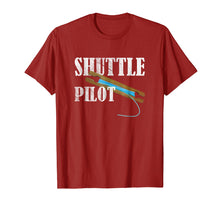 Load image into Gallery viewer, Hand Weaver weaving Gift Tshirt Inkle Shuttle Pilot Shirt