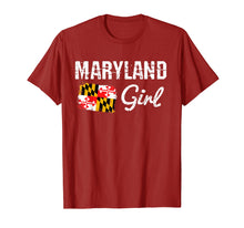 Load image into Gallery viewer, Maryland Flag Shirts Maryland Girl T-Shirt