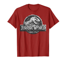 Load image into Gallery viewer, Jurassic World Two Distressed Stone Logo Graphic T-Shirt