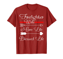 Load image into Gallery viewer, FireFighter Wife Shirt Mom Life Blessed Life T-Shirt