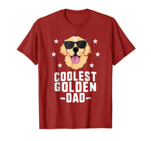 Load image into Gallery viewer, Coolest Golden Dad T-Shirt for Men Retriever New Dog Owner