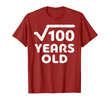 Load image into Gallery viewer, Square Root Of 100 T-Shirt 10th Birthday Gift Shirt