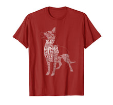 Load image into Gallery viewer, German Shepherd Shirts - German Shepherd Dog Caligram TShirt