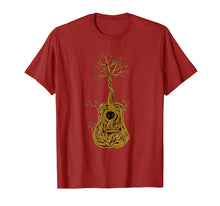 Load image into Gallery viewer, Acoustic Guitar Tree of Life T-Shirt Nature Guitarist Gift