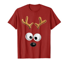 Load image into Gallery viewer, Matching Family Christmas Reindeer Face Shirt for Kids