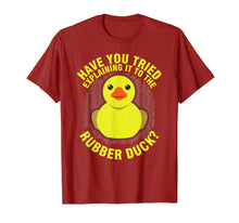 Load image into Gallery viewer, Funny Programming Rubber Duck Shirt for Debugger & Coder