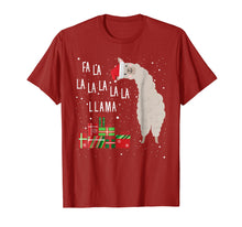 Load image into Gallery viewer, Fa La La Llama Shirt - Llama Christmas Shirt Women Men Kids