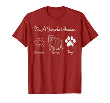 Load image into Gallery viewer, I'm a simple woman - Ferrets & Dogs shirt